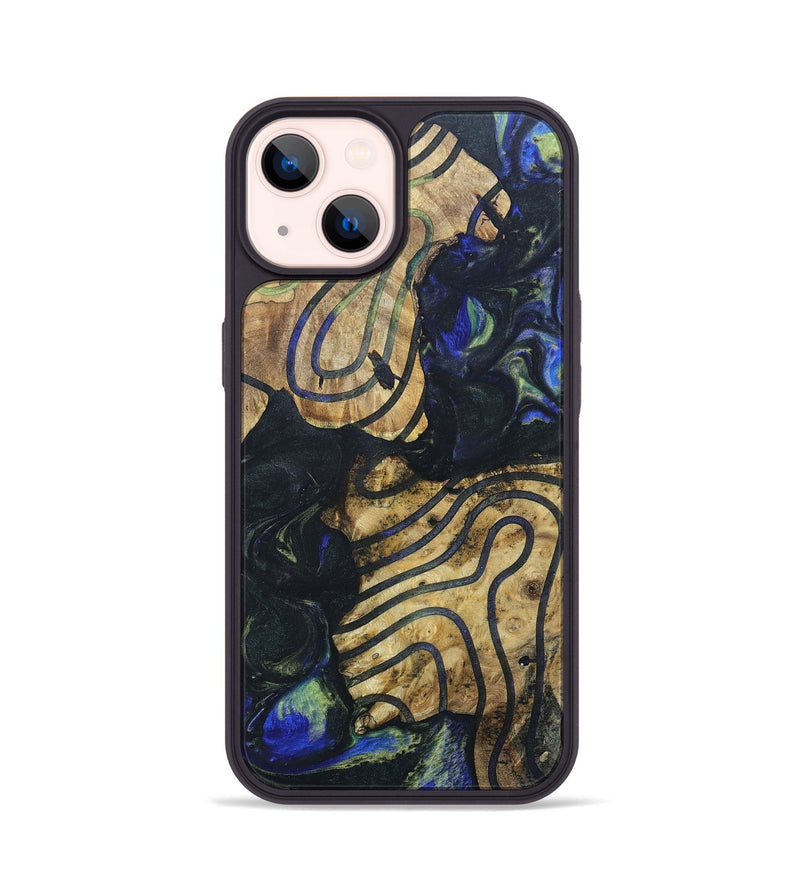 iPhone 14 Wood+Resin Phone Case - Joshua (Pattern, 695515)