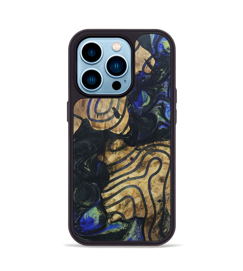iPhone 14 Pro Wood+Resin Phone Case - Joshua (Pattern, 695515)