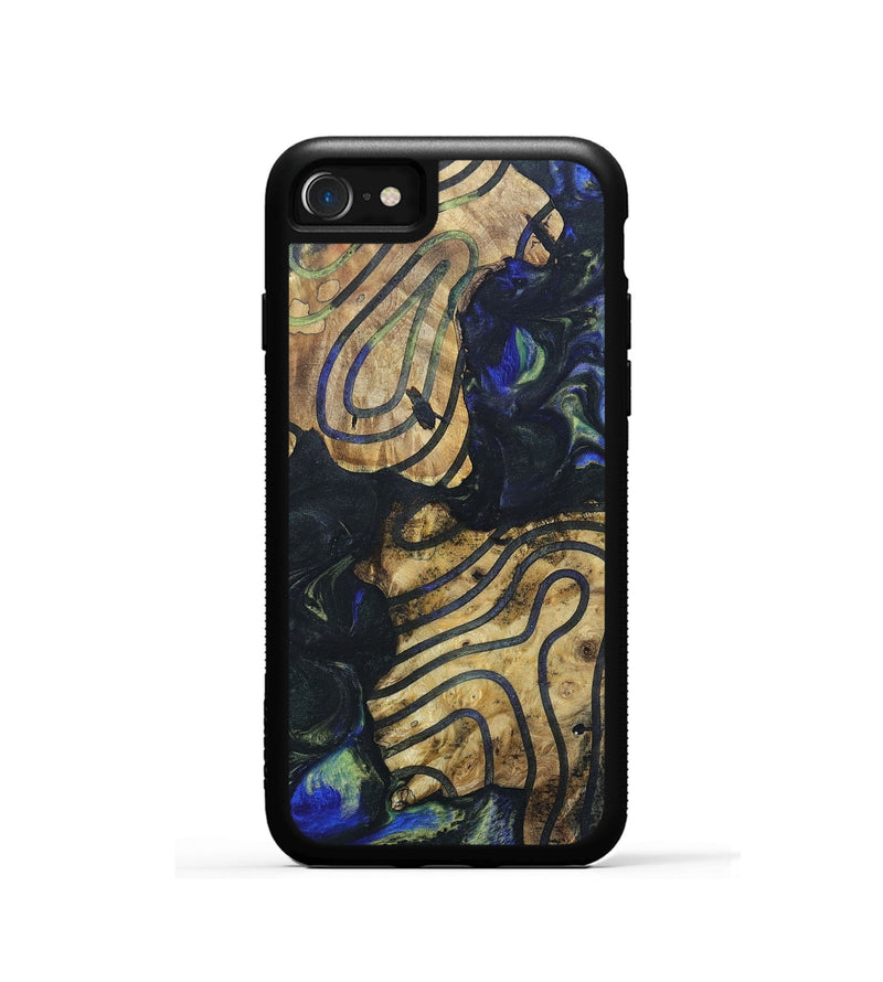 iPhone SE Wood+Resin Phone Case - Joshua (Pattern, 695515)