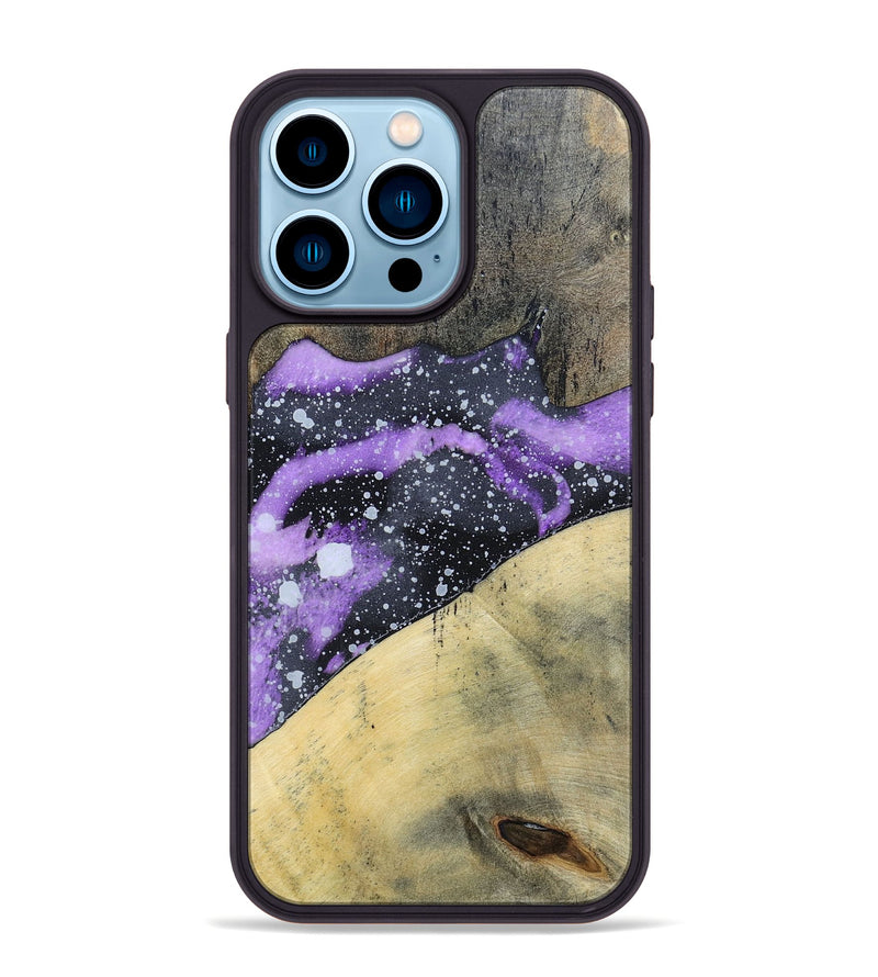iPhone 14 Pro Max Wood+Resin Phone Case - Mckinley (Cosmos, 695548)
