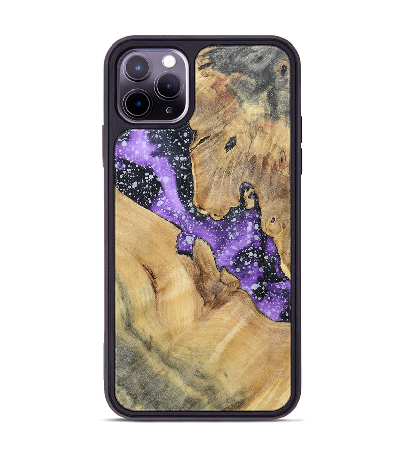 iPhone 11 Pro Max Wood+Resin Phone Case - Janice (Cosmos, 695549)