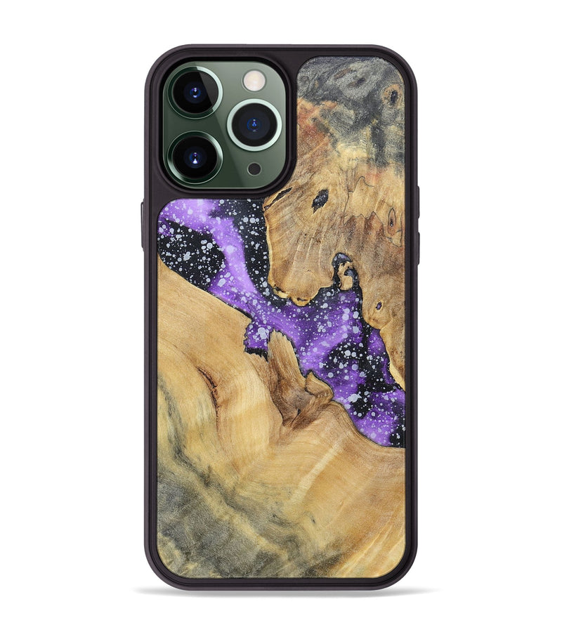 iPhone 13 Pro Max Wood+Resin Phone Case - Janice (Cosmos, 695549)