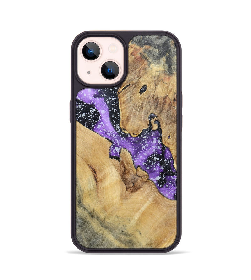 iPhone 14 Wood+Resin Phone Case - Janice (Cosmos, 695549)