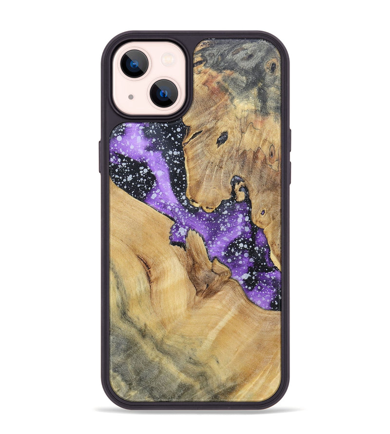 iPhone 14 Plus Wood+Resin Phone Case - Janice (Cosmos, 695549)