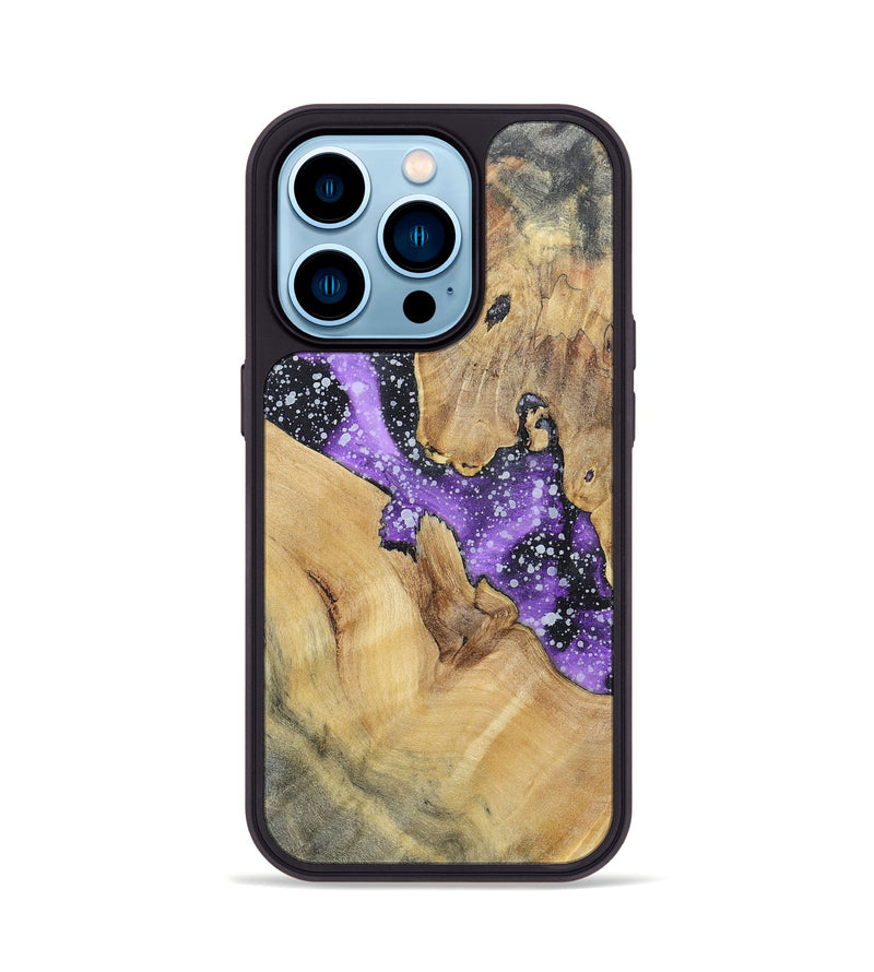 iPhone 14 Pro Wood+Resin Phone Case - Janice (Cosmos, 695549)