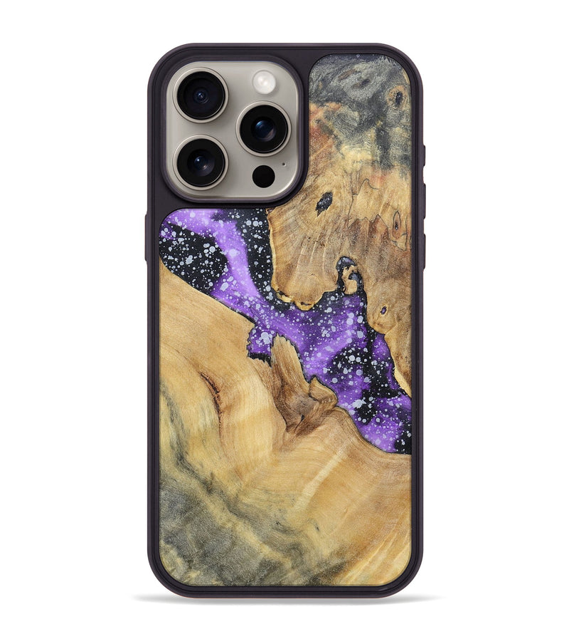 iPhone 15 Pro Max Wood+Resin Phone Case - Janice (Cosmos, 695549)