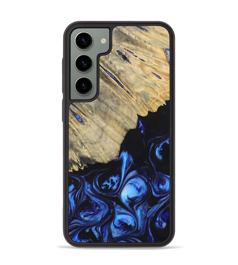 Galaxy S23 Plus Wood+Resin Phone Case - Analia (Blue, 695604)