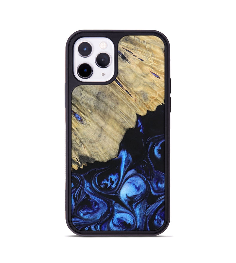 iPhone 11 Pro Wood+Resin Phone Case - Analia (Blue, 695604)