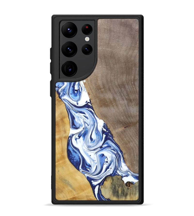 Galaxy S22 Ultra Wood+Resin Phone Case - Reed (Mosaic, 695623)