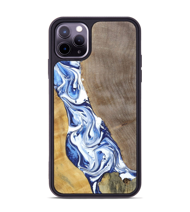 iPhone 11 Pro Max Wood+Resin Phone Case - Reed (Mosaic, 695623)