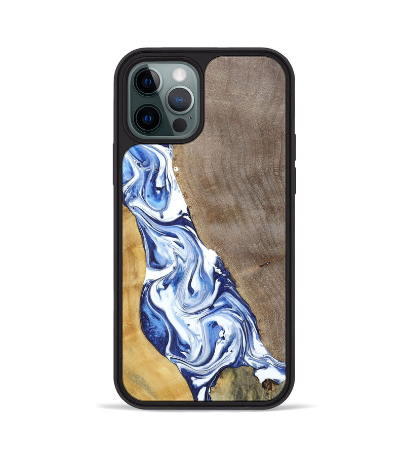 iPhone 12 Pro Wood+Resin Phone Case - Reed (Mosaic, 695623)