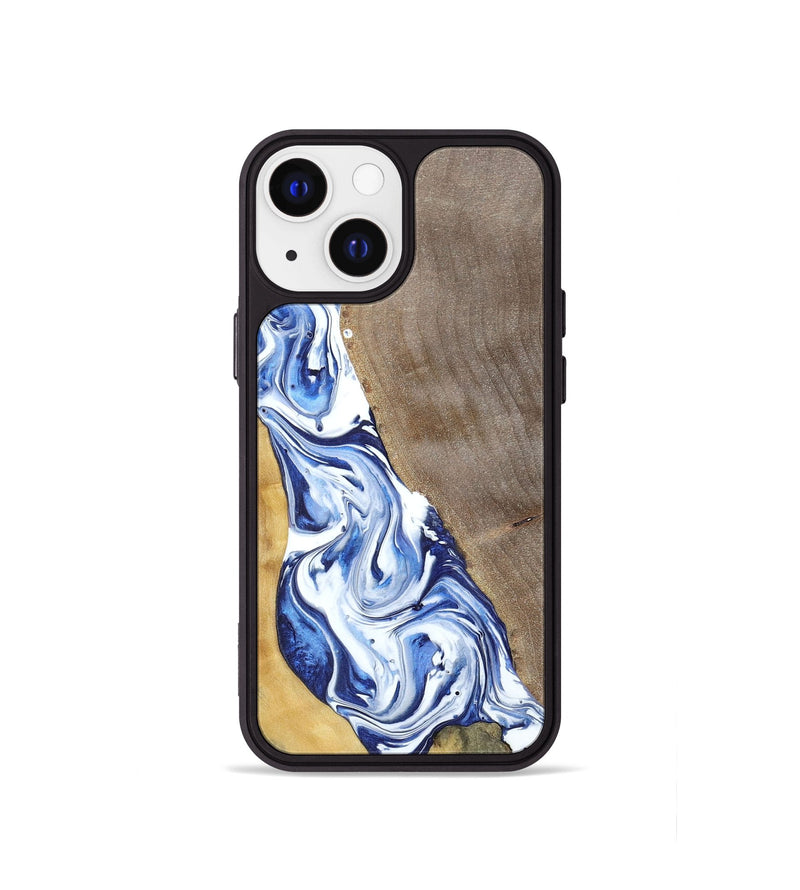 iPhone 13 mini Wood+Resin Phone Case - Reed (Mosaic, 695623)