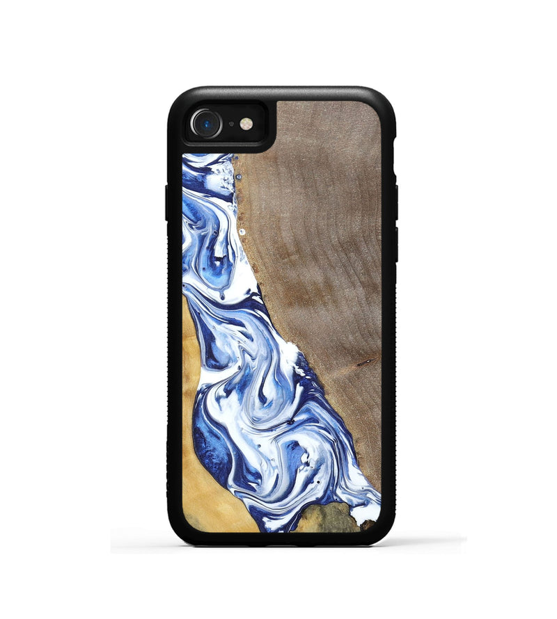 iPhone SE Wood+Resin Phone Case - Reed (Mosaic, 695623)