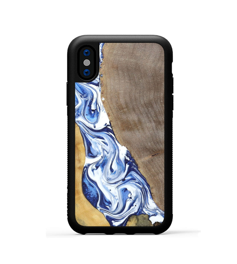iPhone Xs Wood+Resin Phone Case - Reed (Mosaic, 695623)