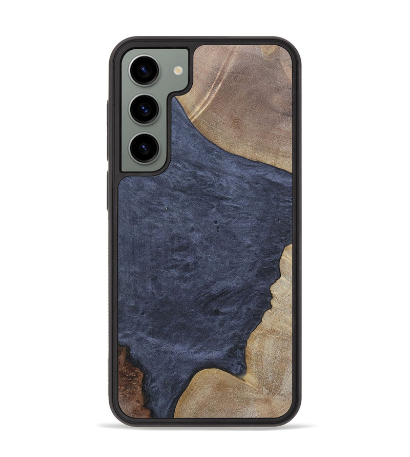 Galaxy S23 Plus Wood+Resin Phone Case - Walker (Pure Black, 695657)