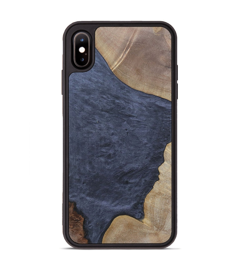 iPhone Xs Max Wood+Resin Phone Case - Walker (Pure Black, 695657)