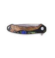 EDC Wood+Resin Pocket Knife - Rudolph (Green, 695781)