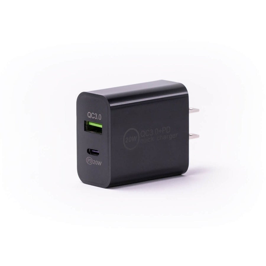 Quick Charge 3.0 USB + USB-C 20W Wall Plug