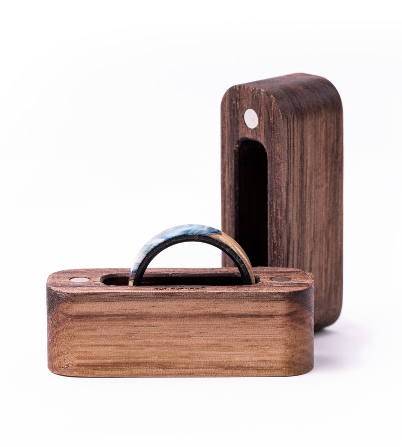 Solid Walnut Ring Box