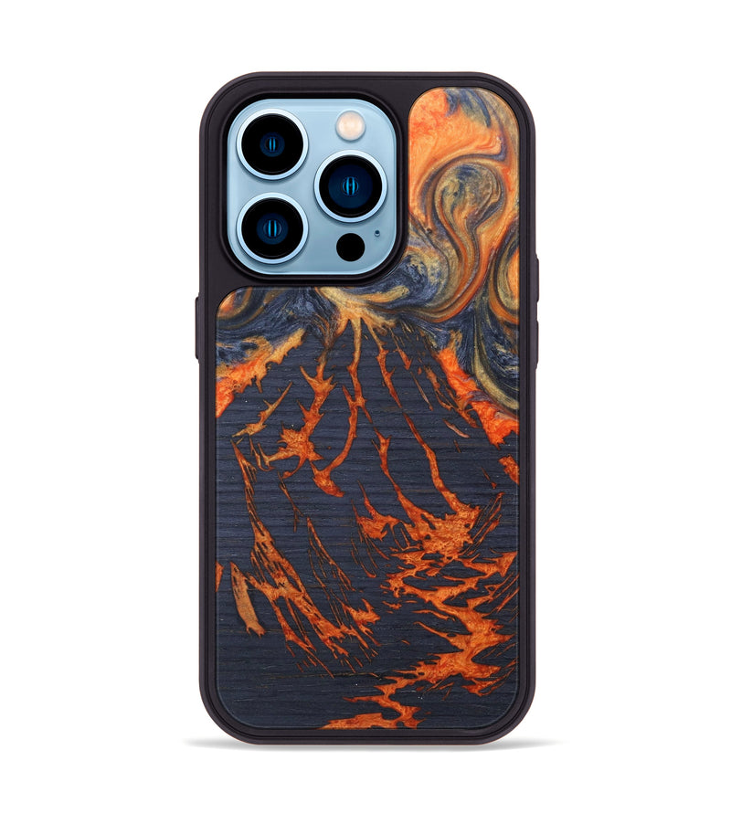 iPhone 14 Pro Wood+Resin Phone Case - Anderson (Lava, 627669)