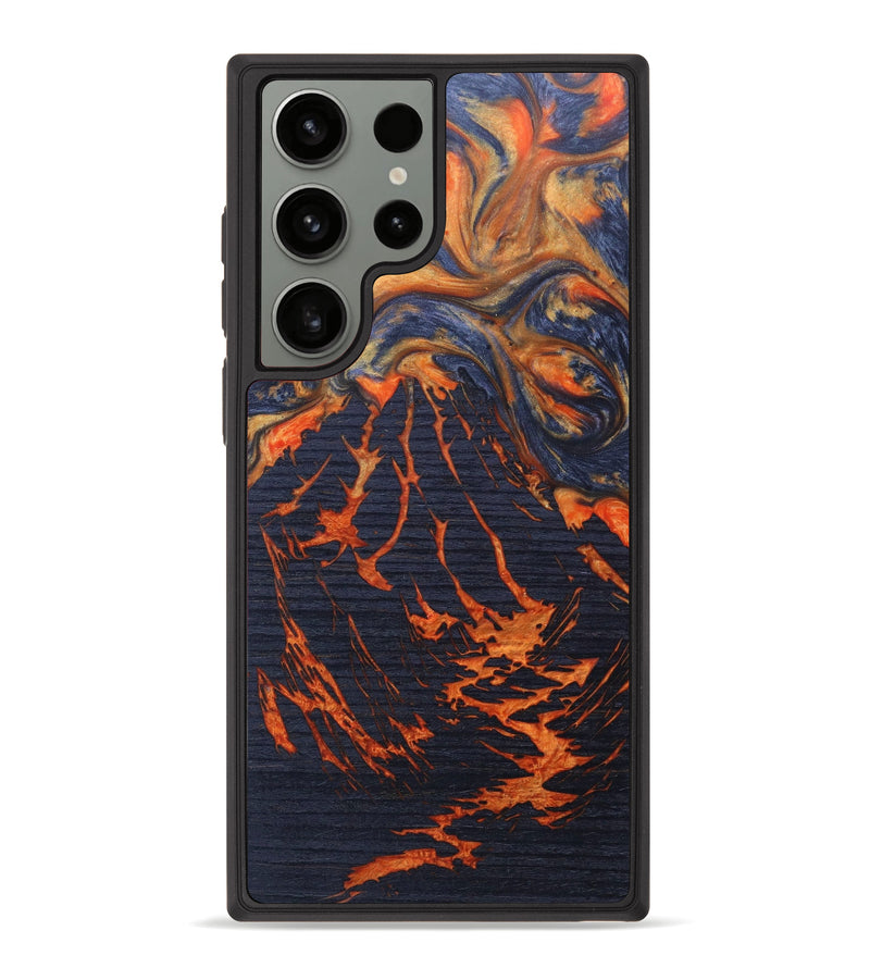 Galaxy S23 Ultra Wood+Resin Phone Case - Derek (Lava, 627525)