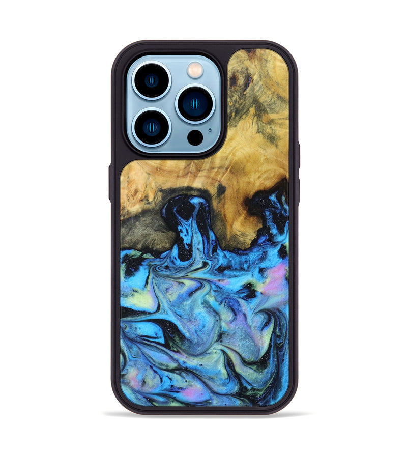 iPhone 14 Pro Wood+Resin Phone Case - Haven (Aurora, 617621)
