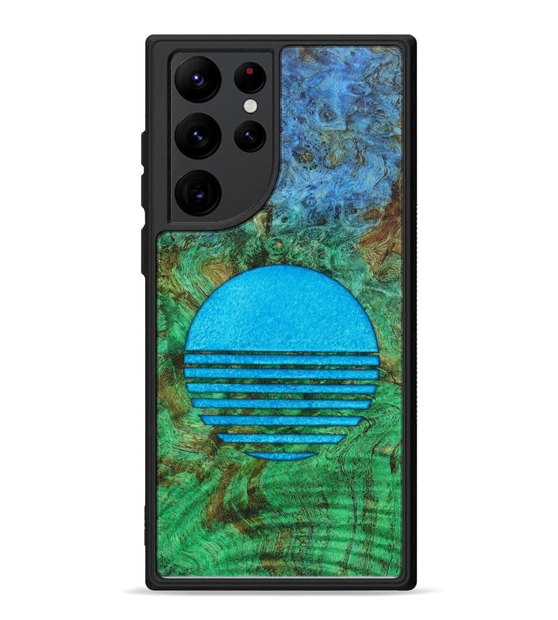 Galaxy S22 Ultra Wood+Resin Phone Case - Caralie (Retro, 633782)