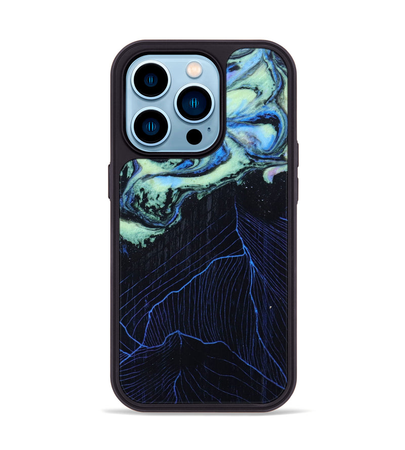 iPhone 14 Pro Wood+Resin Phone Case - Lissette (Aurora, 618529)