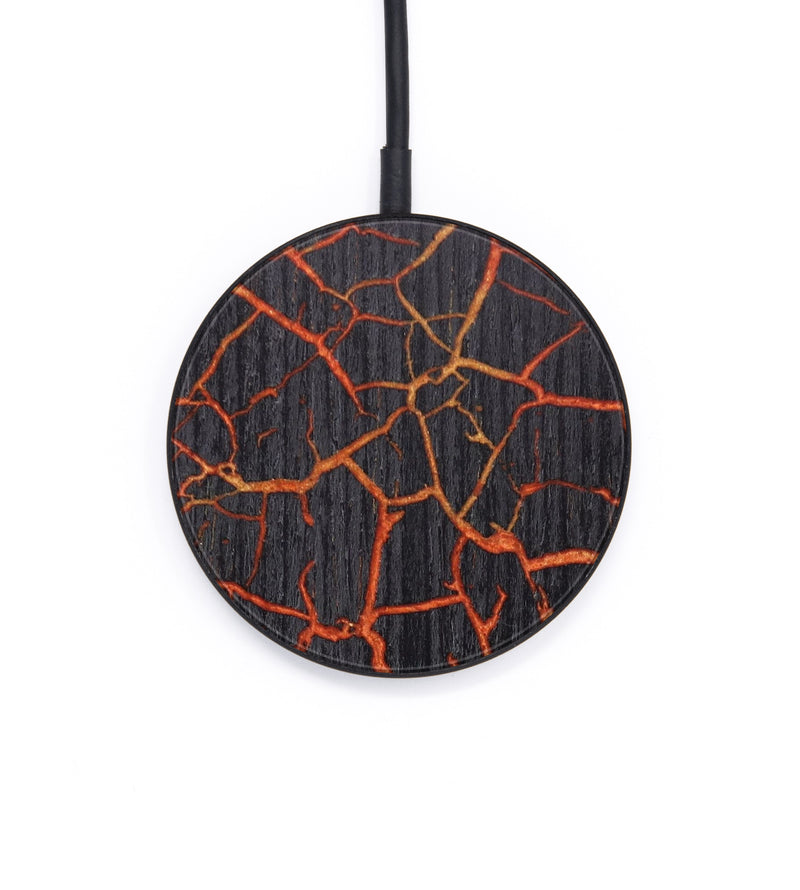 Circle Wood+Resin Wireless Charger - Keshawn (Lava, 626489)