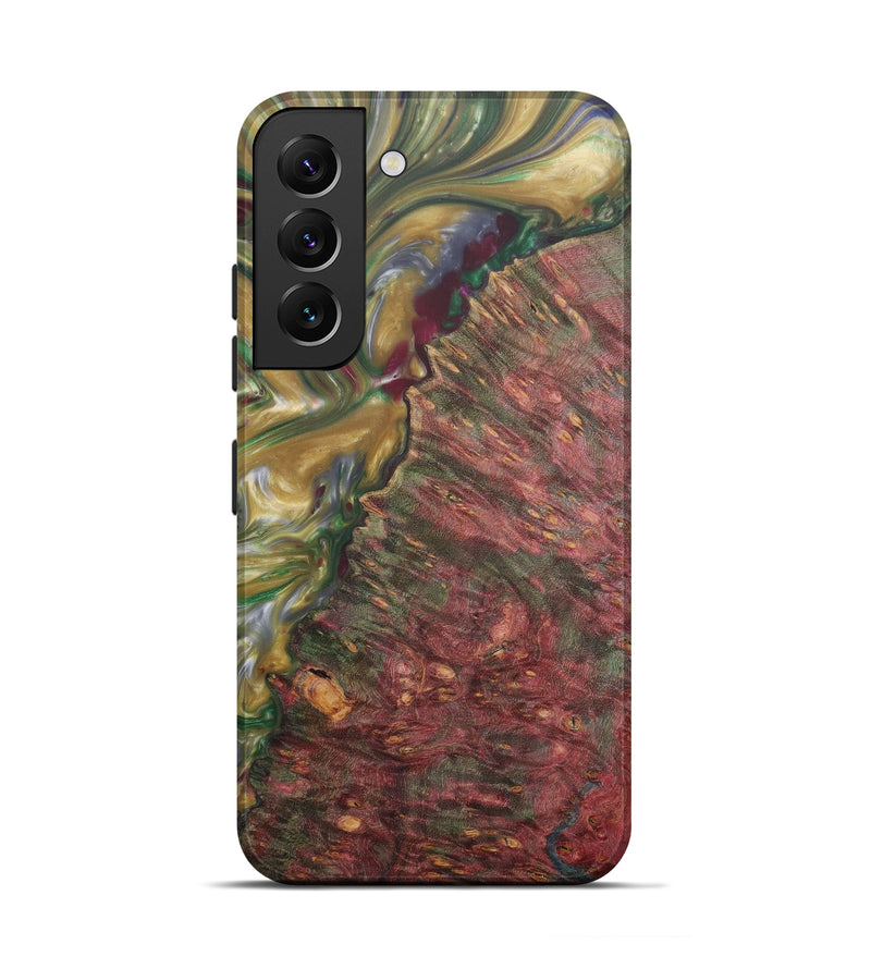 Galaxy S22 Wood+Resin Live Edge Phone Case - Helene (Dark Green, 577462)