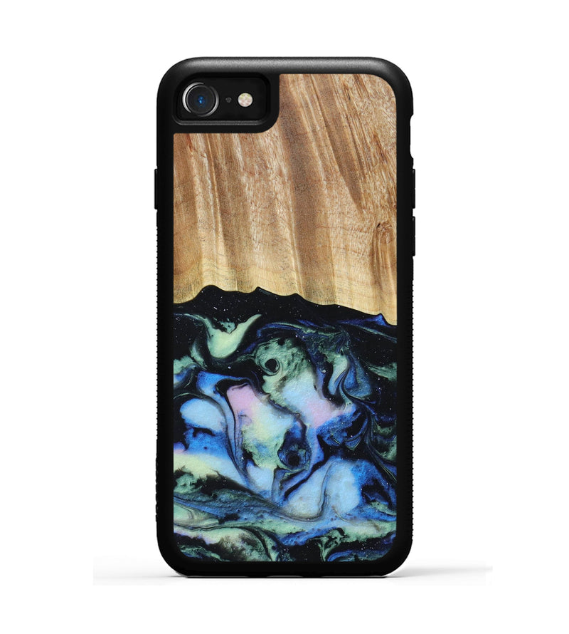 iPhone SE Wood+Resin Phone Case - Alton (Aurora, 618541)