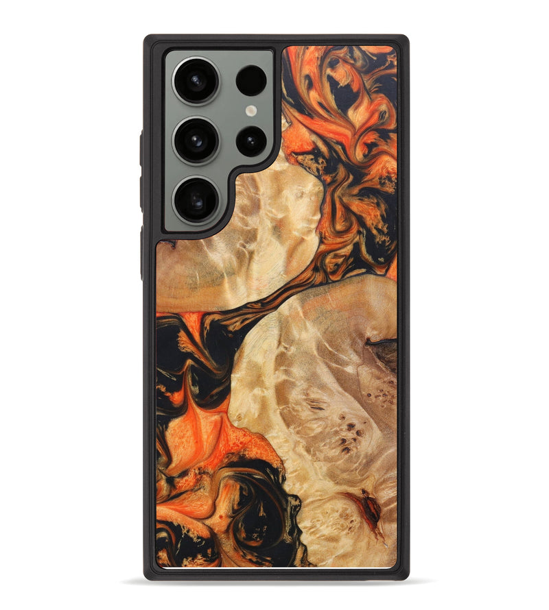 Galaxy S23 Ultra Wood+Resin Phone Case - Leela (Lava, 625022)