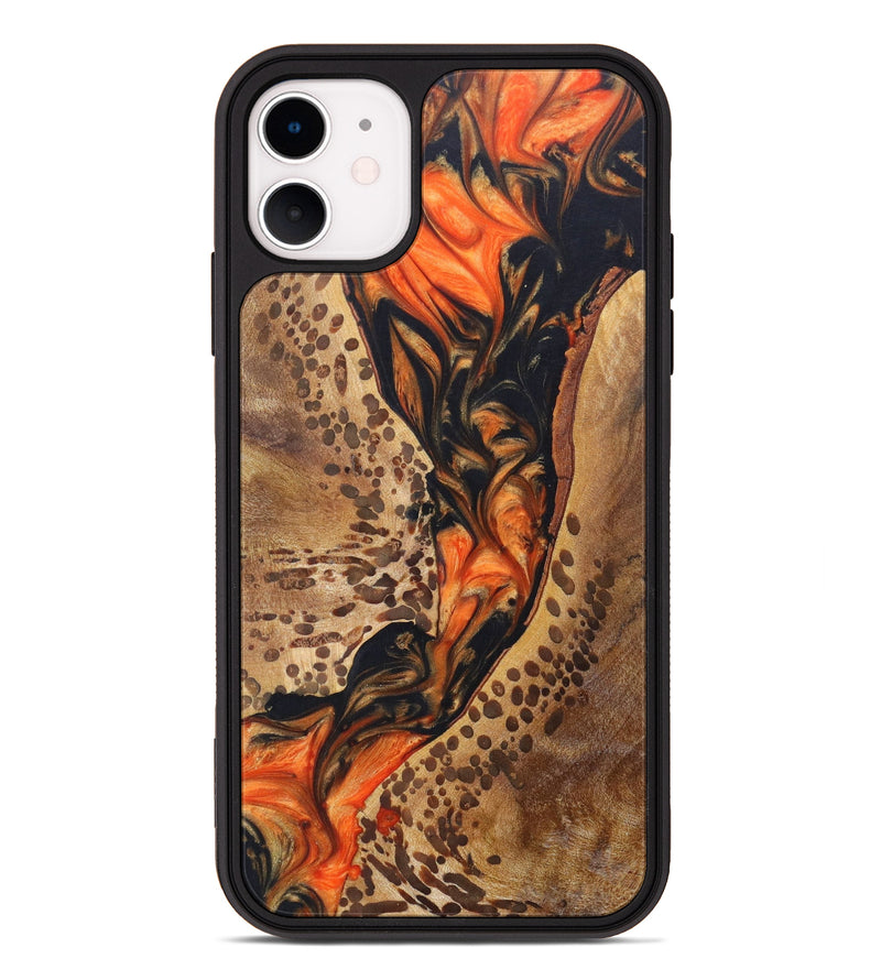 iPhone 11 Wood+Resin Phone Case - Amayah (Lava, 625031)