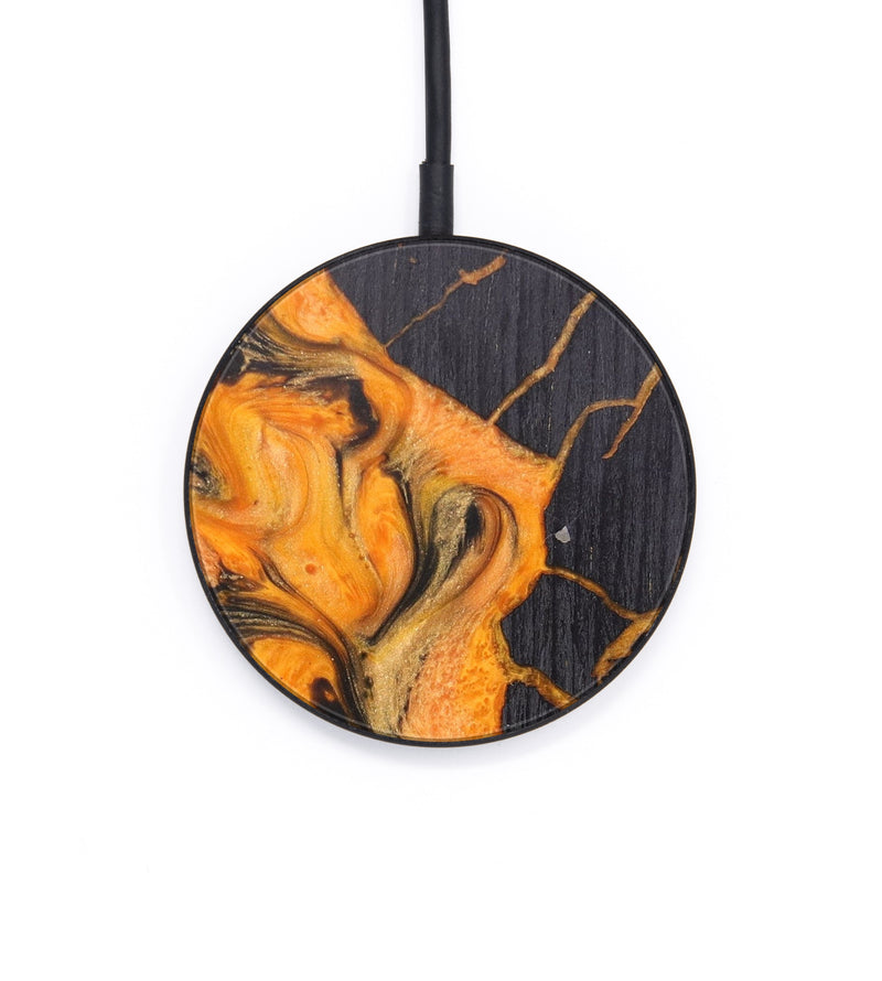 Circle Wood+Resin Wireless Charger - Omari (Lava, 625457)