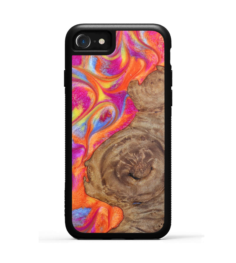 iPhone SE Wood+Resin Phone Case - Rudy (Retro, 634426)