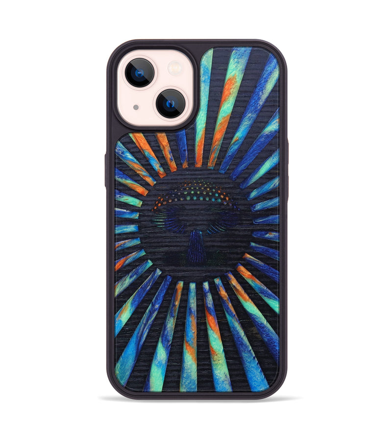 iPhone 14 Wood+Resin Phone Case - Bennett (Retro, 634685)