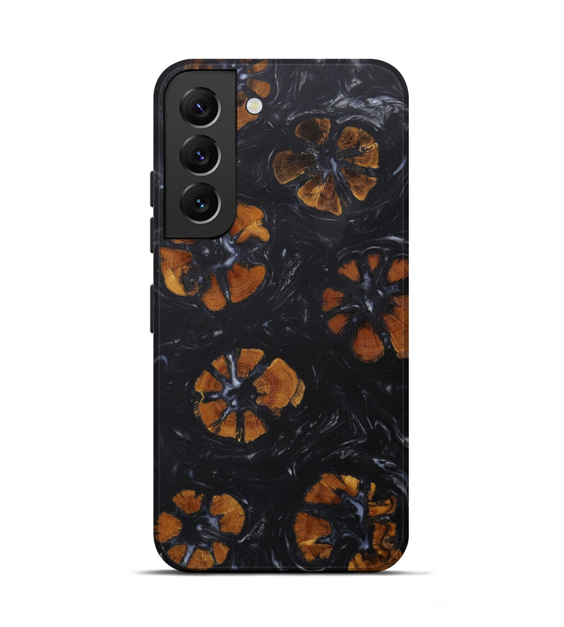 Galaxy S22 Wood+Resin Live Edge Phone Case - Missie (Black & White, 587055)