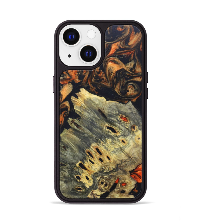 iPhone 13 Wood+Resin Phone Case - Reed (Lava, 625040)