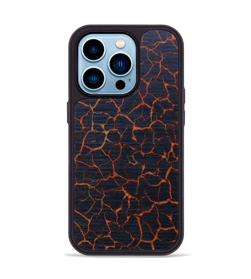 iPhone 14 Pro Wood+Resin Phone Case - Barrett (Lava, 627098)