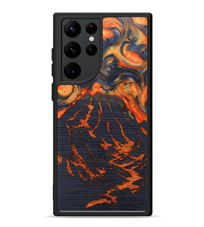 Galaxy S22 Ultra Wood+Resin Phone Case - Chelsie (Lava, 627668)