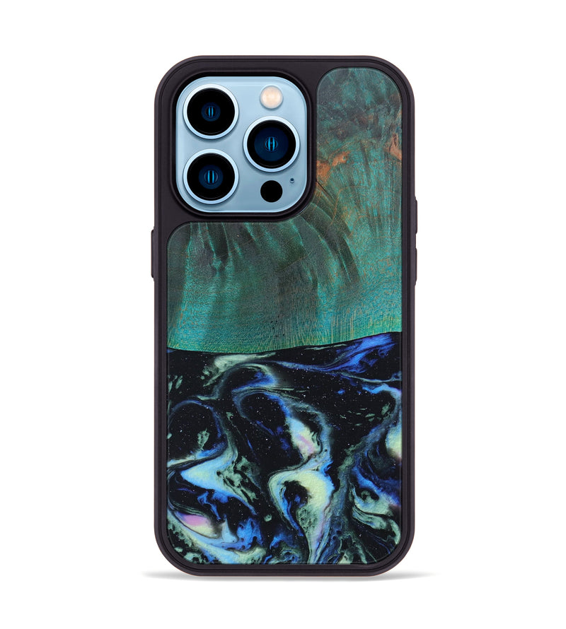 iPhone 14 Pro Wood+Resin Phone Case - Bradley (Aurora, 618562)