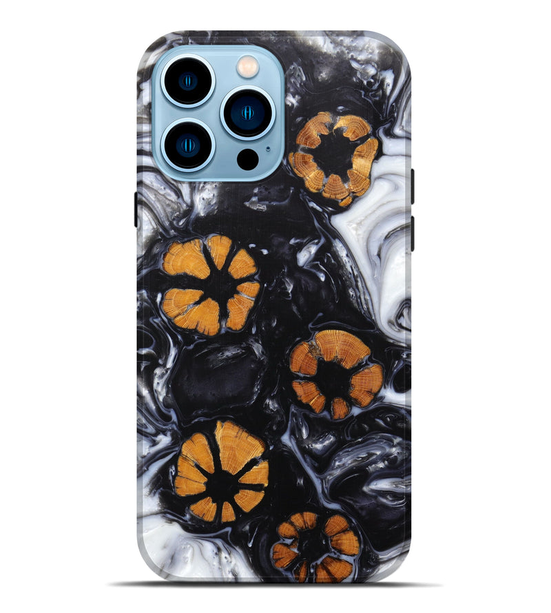 iPhone 14 Pro Max Wood+Resin Live Edge Phone Case - Vivyanne (Artist Pick, 633320)