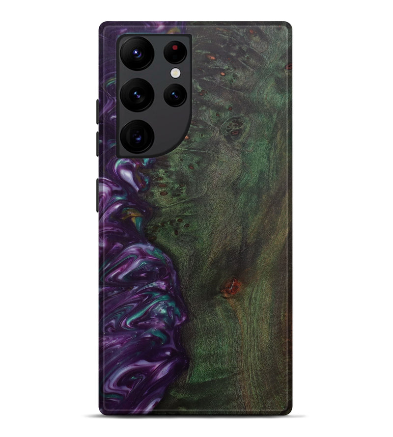 Galaxy S22 Ultra Wood+Resin Live Edge Phone Case - Donnette (Purple, 576803)
