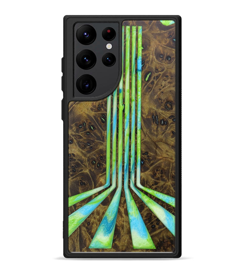 Galaxy S22 Ultra Wood+Resin Phone Case - Gianina (Retro, 634120)