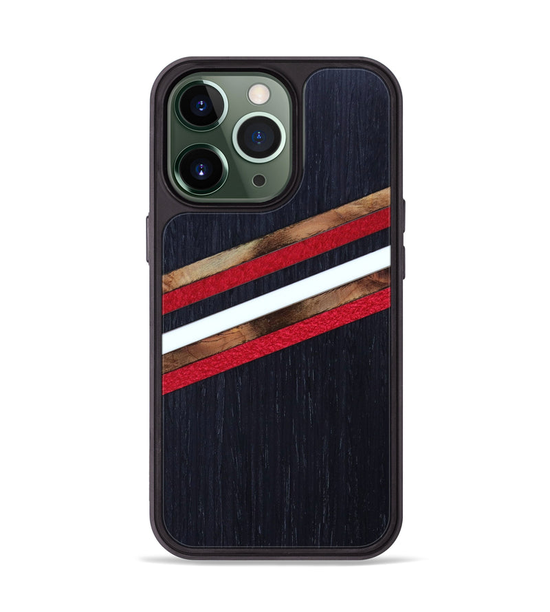 iPhone 13 Pro Wood+Resin Phone Case - Faiz (Retro, 633878)