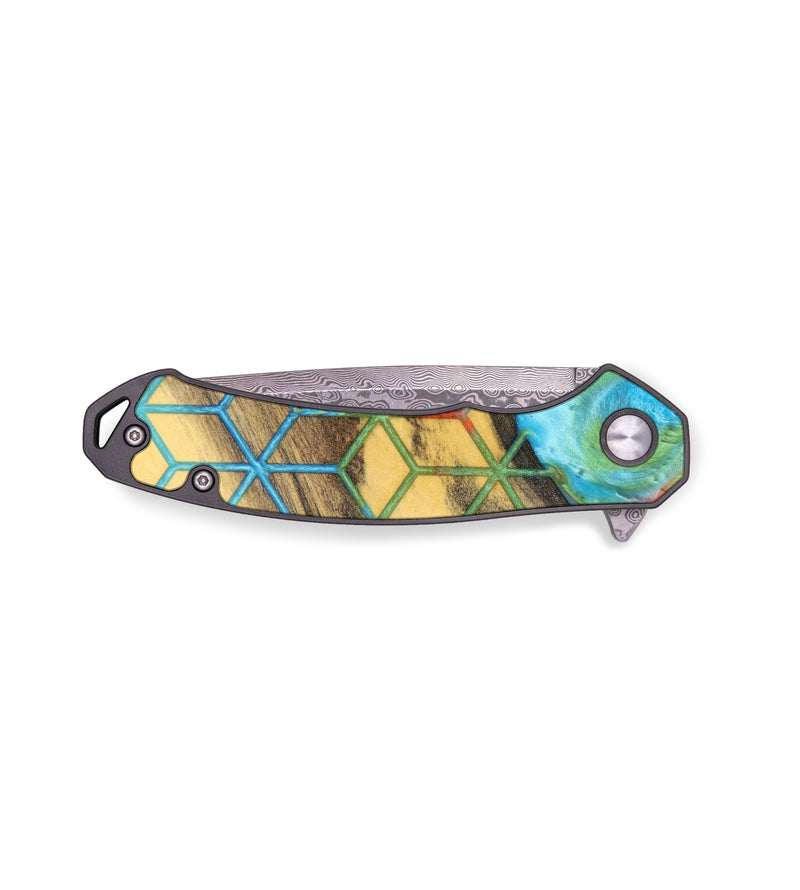 EDC Wood+Resin Pocket Knife - Gene (Pattern, 636417)