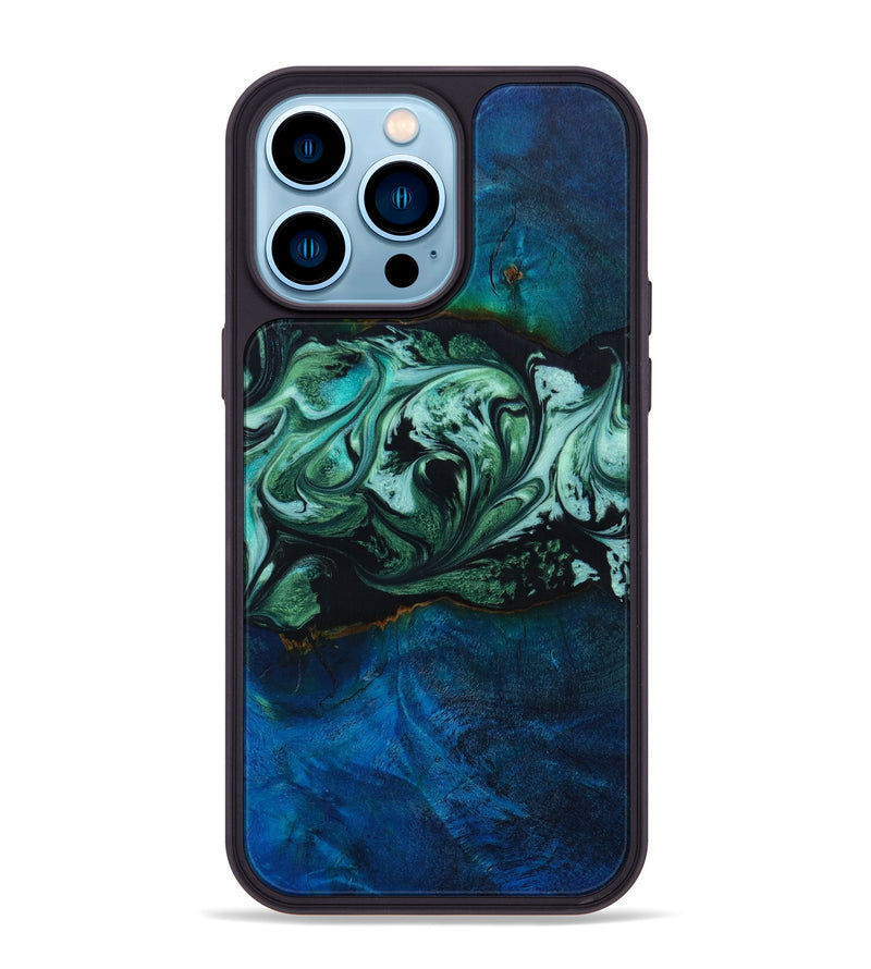 iPhone 14 Pro Max Wood+Resin Phone Case - Fredrick (Artist Pick, 648692)