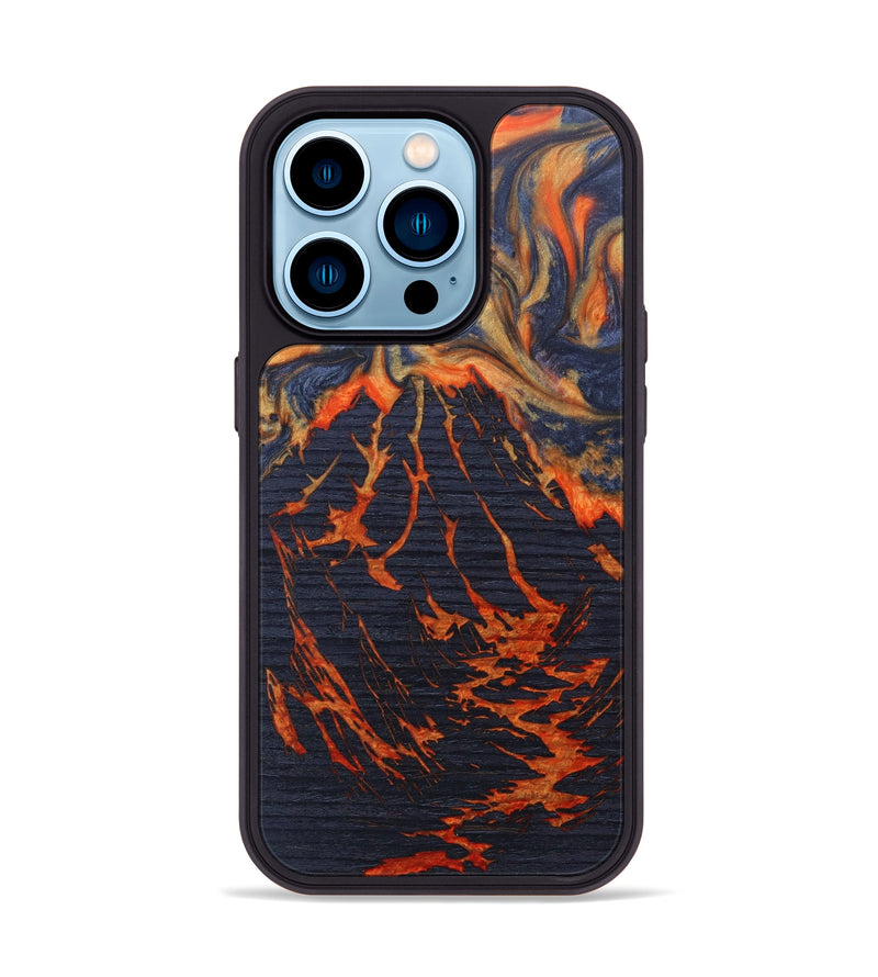 iPhone 14 Pro Wood+Resin Phone Case - Harold (Lava, 627530)