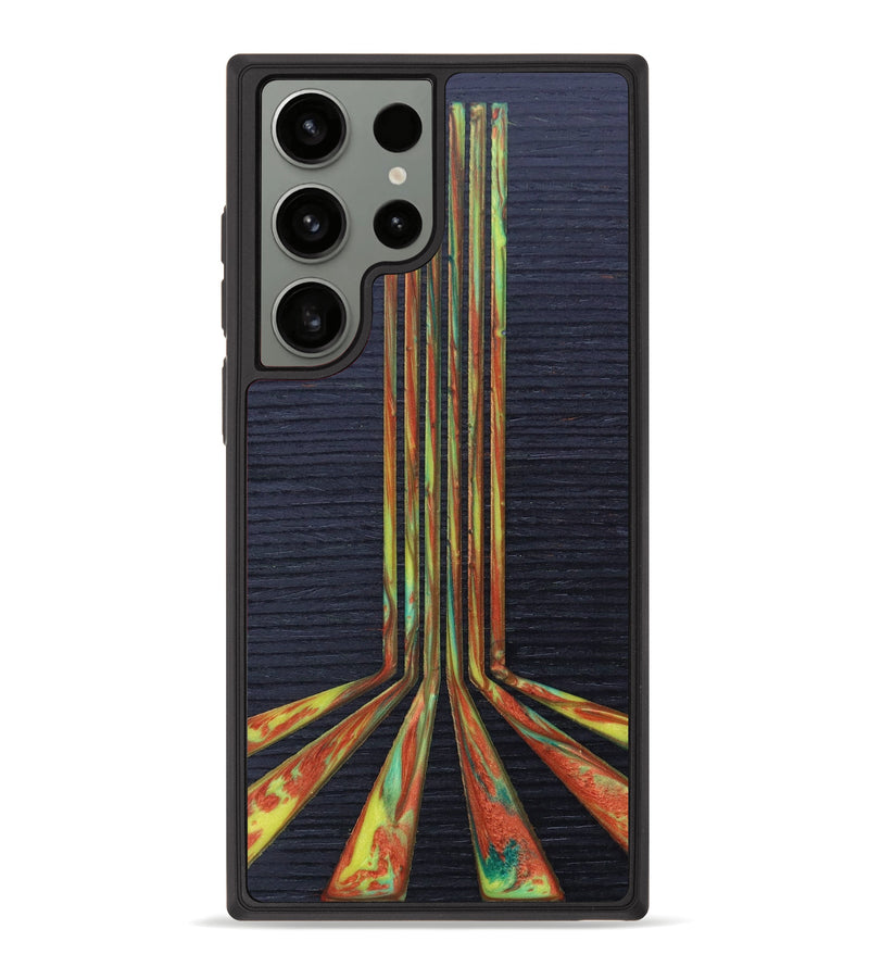 Galaxy S23 Ultra Wood+Resin Phone Case - Jo (Retro, 634677)