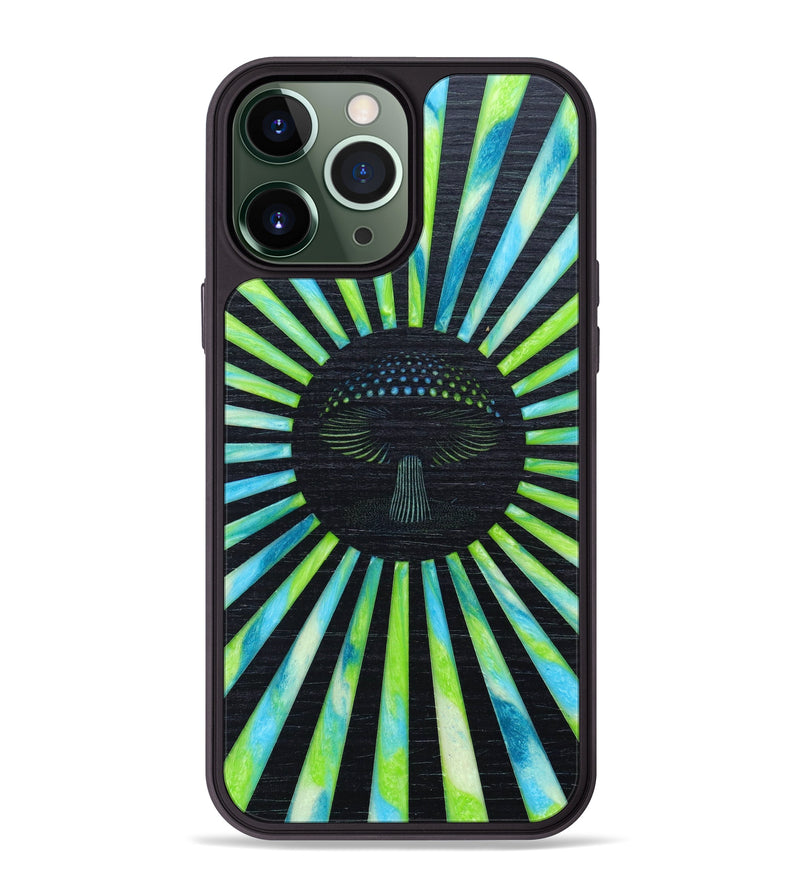 iPhone 13 Pro Max Wood+Resin Phone Case - Aiden (Retro, 636280)